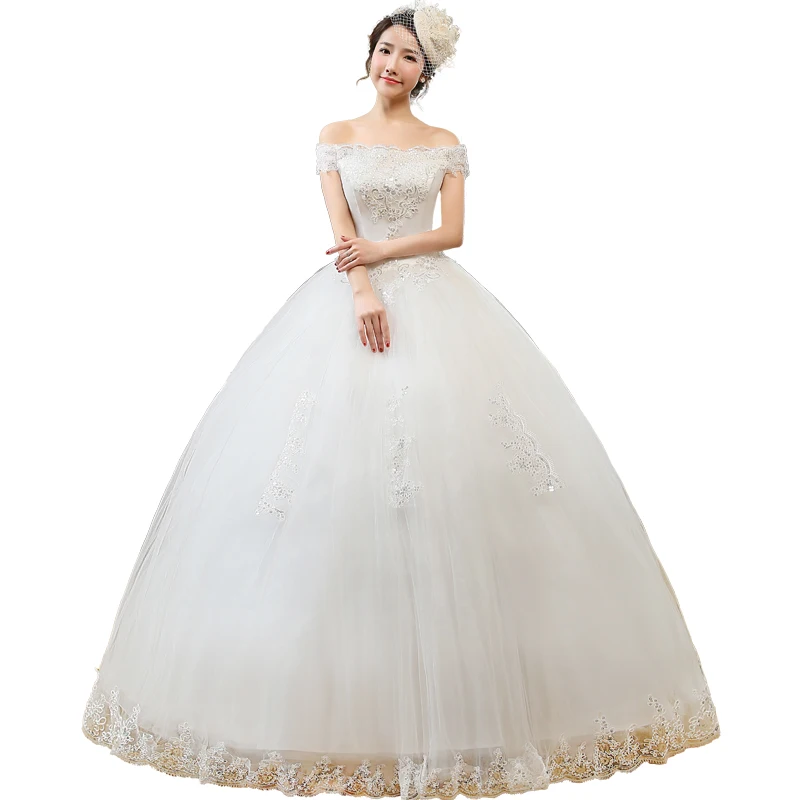 

Luxury Embroidery Wedding Dresses Lace Up Ball Gowns Bridal Plus Size Princess Wedding Dress Satin Dresses