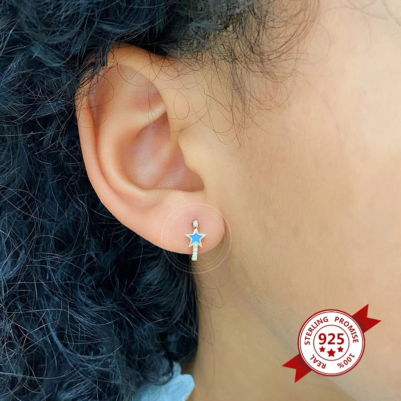 Orecchini Pendenti In Argento Sterling 925 Per Donna – Gioielli Trendy E Classici, Regalo Perfetto Per Mamma, Moglie O Amica. Design Semplice Ed Elegante. - 3