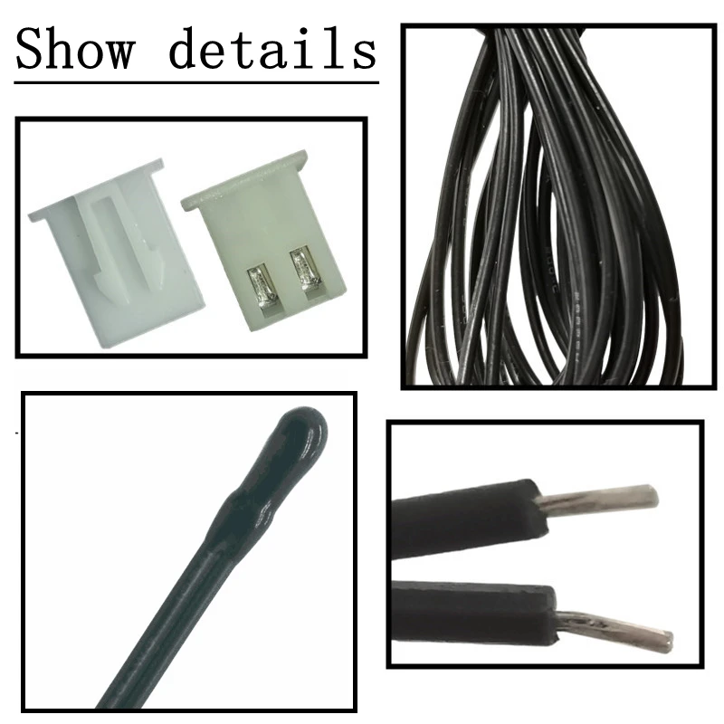 1PCS NTC Thermistor Temperature Sensor B3950 5K 10K 15K 20K 50K 100K 1% Air probe air conditioning probe  13/20CM