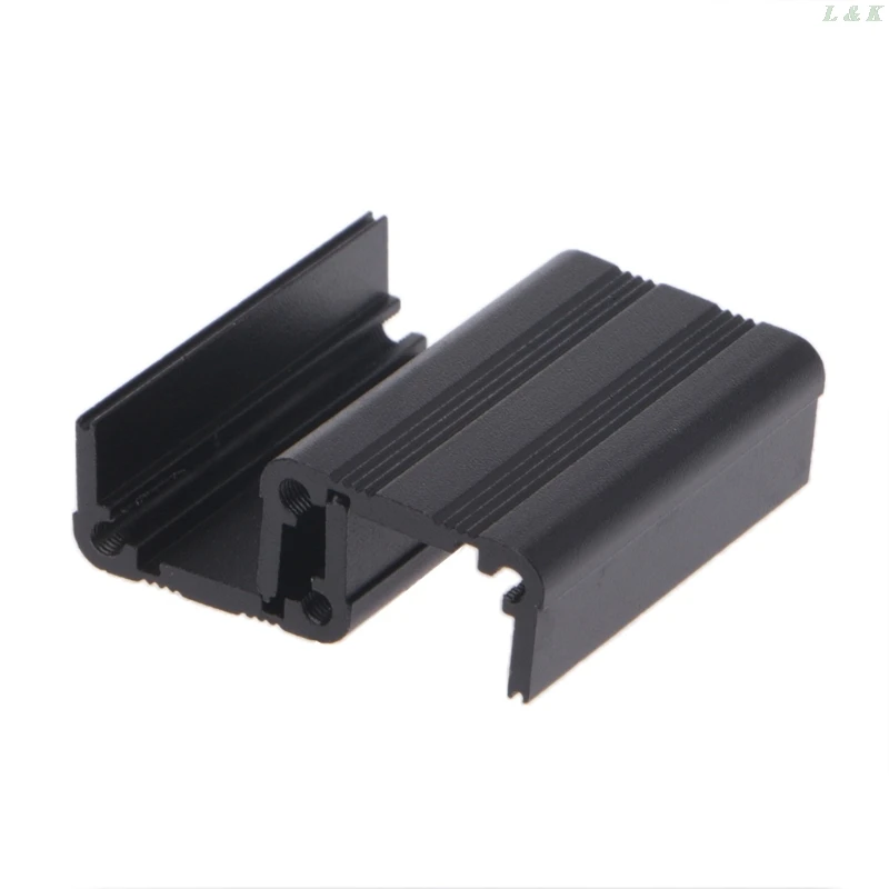 علبة ألومنيوم مبثوقة لمشروع إلكتروني ، اصنعها بنفسك ، سوداء ، 40x25x25mm