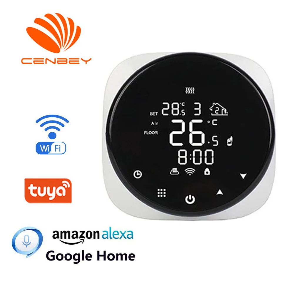 

Tuya Smart Home Digital Thermostat Boiler Thermostat Wifi Smart Temperature Control System Central Heating Controller 110v 220v