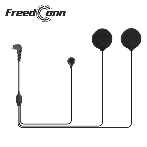 Imagen 2 del producto FreedConn Brand 5 pines 2 en un cable para auriculares y micrófono para R1/R1 Plus con clip