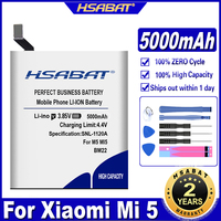 HSABAT 5000mah Battery For BM22 Xiaomi 5 M5 Mi5 MI 5 Replacement Batteries Bateria