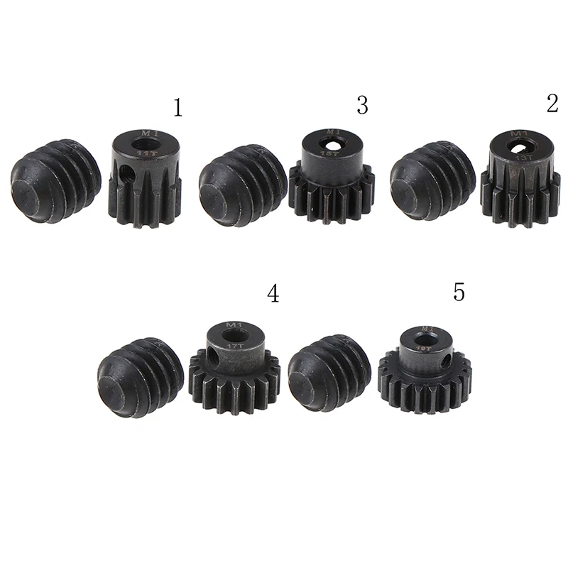 M1 5mm 11t 13t 15t 17t 19t Pinion Motor Gear Combo Kit For 1/8 Rc Car Motor