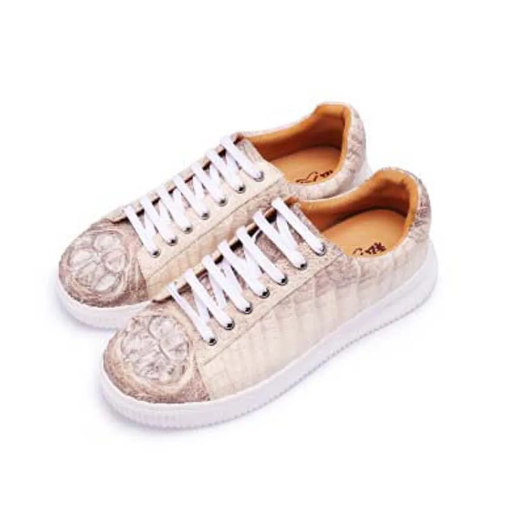 piliyuan crocodile skull  Leather men shoes  trend  crocodile leather  Soft bottom  breathable  youth  Men's casual shoes