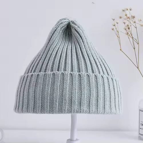 Baby Kids Ribbed Knitted Beanie Hats For Girls Boys Casual Toddlers Windproof Cap 6M-4Years Baby Photography Props Accessories - Image 4