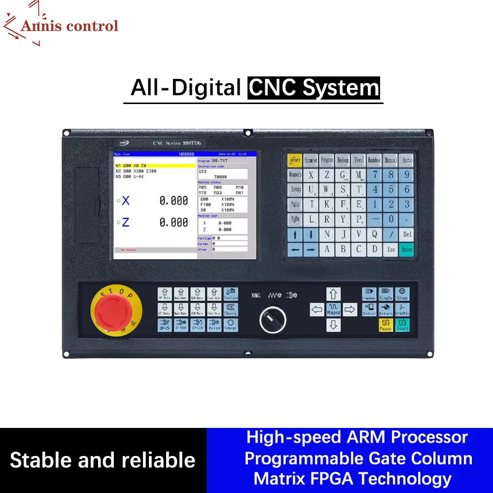 Economical 2 3 4 Axis 8.4 Inches displayer 990TDB  CNC Controller  for Milling Machine with Mach 3 with ATC PLC function 