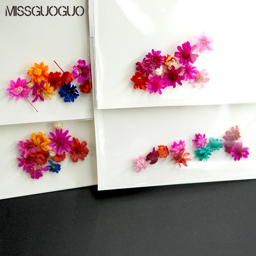 New arrival Real Nail Dried Flower Nail Art Stickers Tips Decoration Small Flowers Fashion Nail styling Tools DIY Manicure