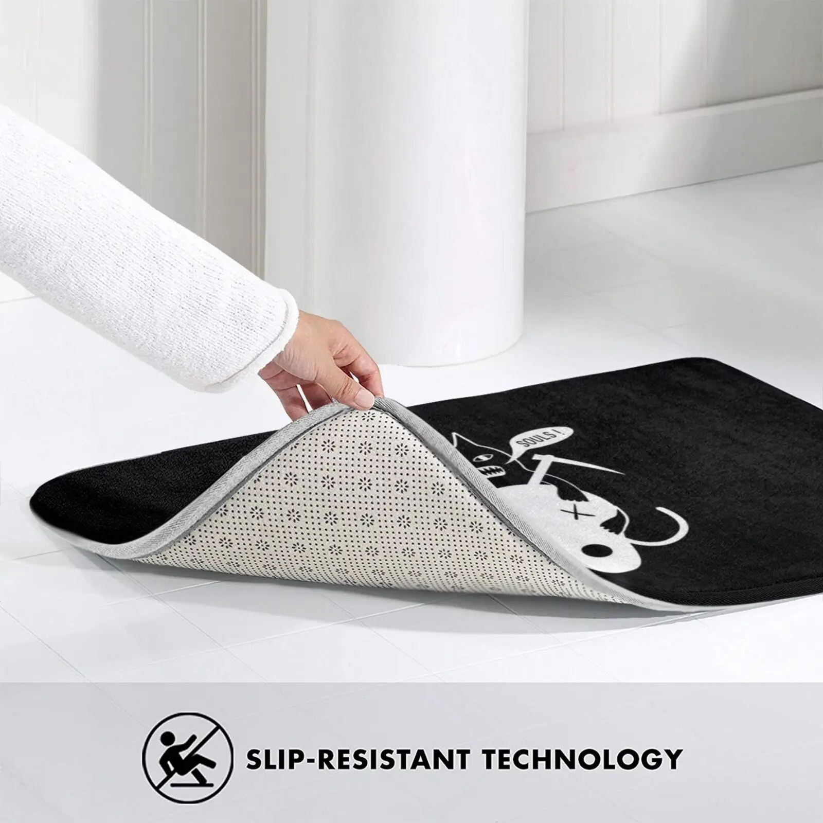 القط حصلت على روحك؟ هدية السجاد حصيرة البساط وسادة لينة القطط الجمجمة الجماجم الهيكل العظمي الهياكل العظمية قاتمة ريبر قاتمة ريبر الظلام #6