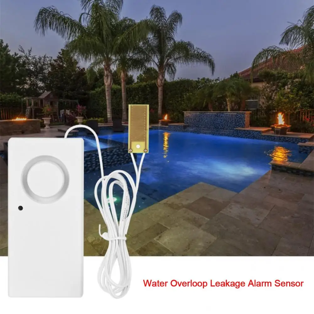 โรงแรมระบบเตือนภัยเครื่องตรวจจับ Water Alarm เซนเซอร์ตรวจจับ Flood Alert Overflow Home Security Alarm System