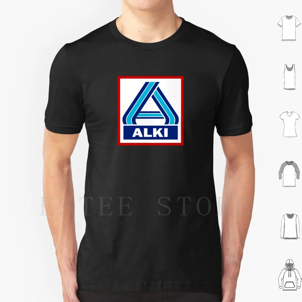 Alki White T Shirt Cotton Men DIY Print Alki Berlin Beer Festival Drink Festival German Beer Festival Piss Up Drink Fosters
