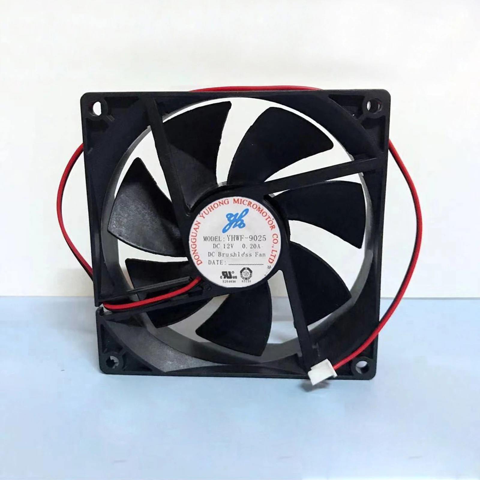 1PC Brushless 2-wire Refrigerator Cooling Fan YHWF-9025 Water Dispenser Cooling Fan Repair Parts 12V 0.20A 2 Pin