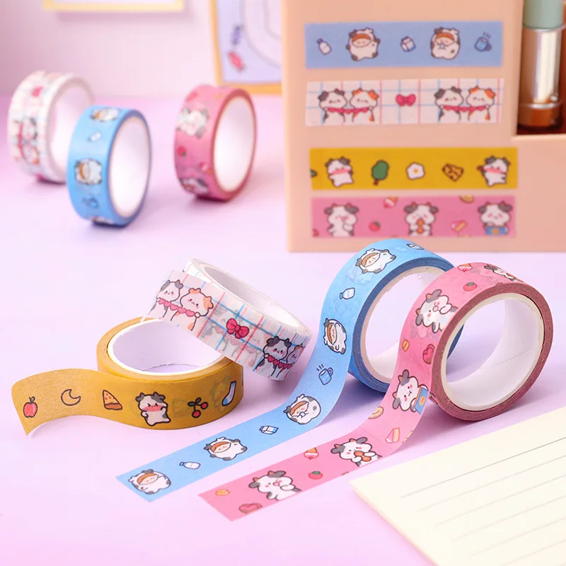 Cartoon Cow Washi Tape Review: Durability vs. DIY Scrapbook 