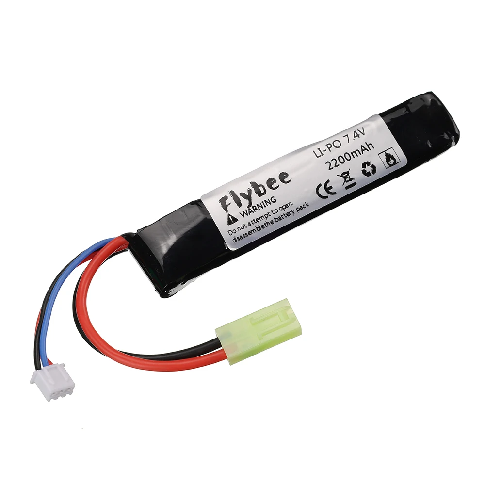 Lipo 7.4v 2200mAh 40C Water Gun Battery 2S 7.4V Battery with USB Charger for Mini Airsoft BB Air Pistol Electric Toys Guns Parts