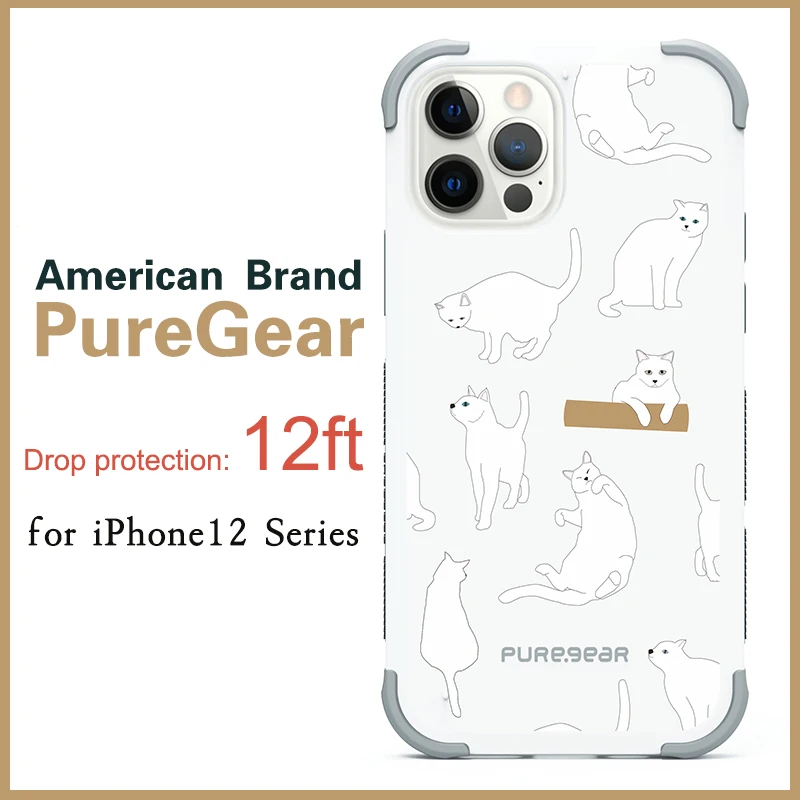 

PureGear Military Standards for protected phone case For iPhone 12 mini 12 Pro Max case anti-knock protective luxury