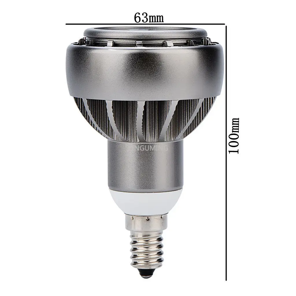 R63 spotlight 12W 1200LM E14 led bulb, 24 degree beam angle PAR20 lighting