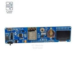 Moduł zegarowy ESP8266 0.96 cal wyświetlacz LED LC-ESP-CLOCK-18650 8266 zegar rozwoju pokładzie Micro USB automatyczne programowanie