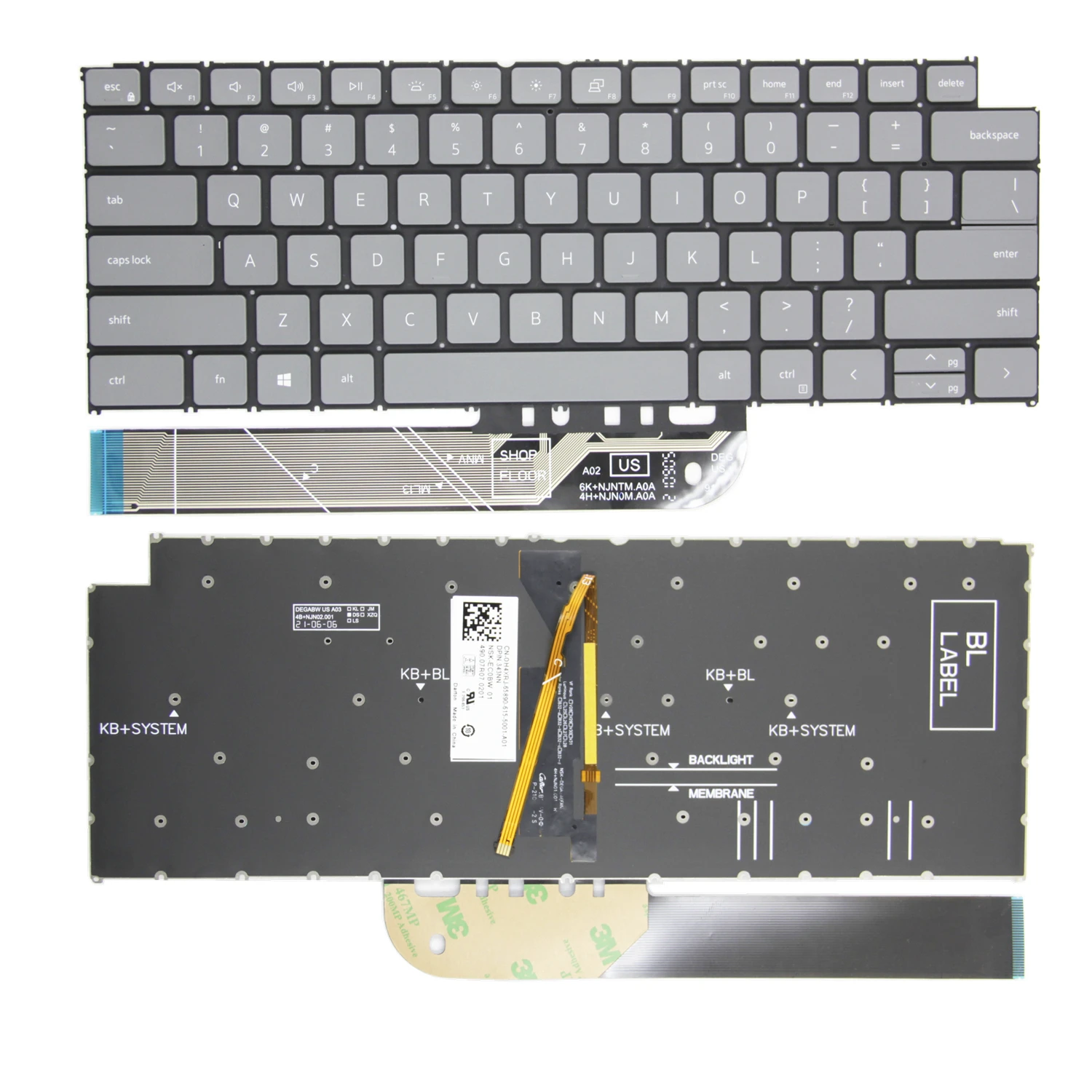 100% nuovo originale US per Dell Inspiron 13 5310 5320 Vostro14Pro 5410 5415 5420 Inspiron PLUS 7420 16 7620 Latitude 3420 tastiera