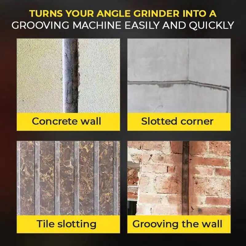 Angle Grinder To Grooving Machine Adapter M10 M14 Conversion Head Slotting Machine Angle Grinder Wall Grooving Adapter