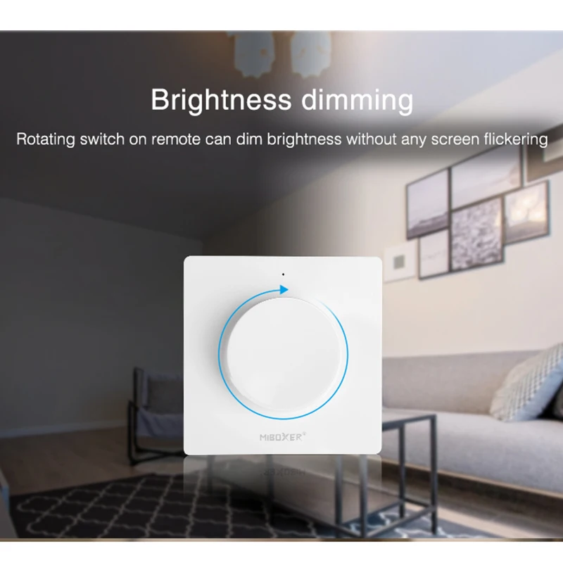 Imagem -04 - Miboxer-painel de Interruptor Rotativo k1 Wi-fi Regulável 2.4g Temperatura de Cor Instalação Magnética 3v