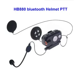 Walkie Talkie Hands-free BT PTT Headset Helmet Wireless Headphones For Motorcycle  Locomotive