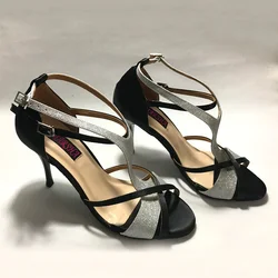 Scarpe da ballo latino Sexy per le donne scarpe da ballo salsa scarpe da tango e scarpe da sposa 6252BSG spedizione gratuita tacco alto tacco basso