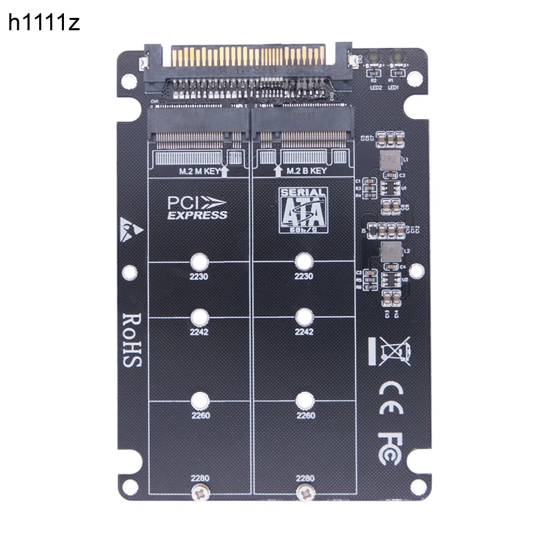 SSD Adapter M.2 SSD to U.2 Adapter M2 SATA NVMe Key B/M NGFF SSD to PCI-e U2 SFF-8639 Conversion Adapter PCIe M2 for PC Computer