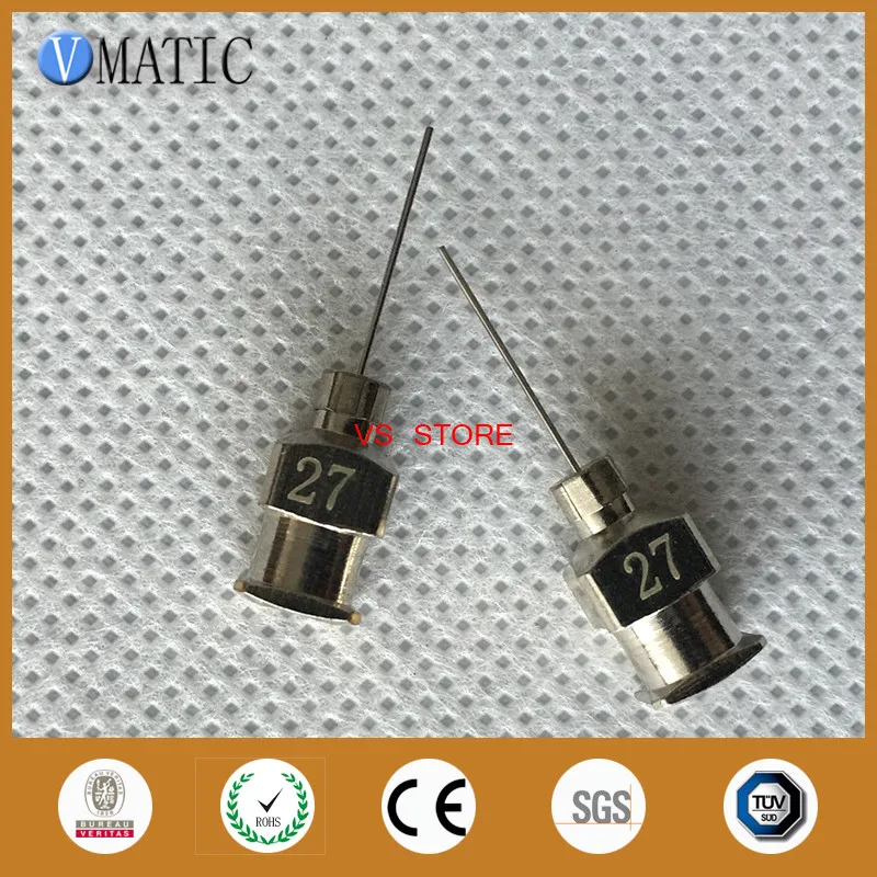 

Free Shipping 1/2 Inch Tip Length 27G All Metal Tips Blunt Stainless Steel 12Pcs Glue Dispensing Syringe Needle Tips