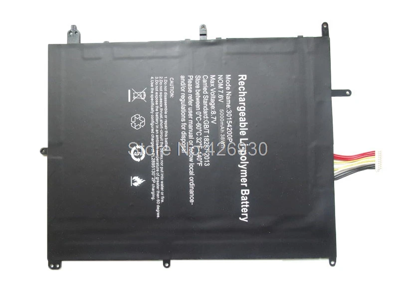 Battery For Jumper For EZbook X4 30154200P VL-2874180-2S NV-2874180-2S MB11 MB12  MB13 3 Plus TH133K-MC TH133A-MC 7.6V 5000mAh