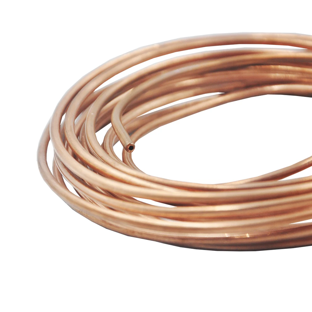 D2x3mm Hydraulic Oil Copper Tube For 1:14 RC Excavator Loader Car Model Parts