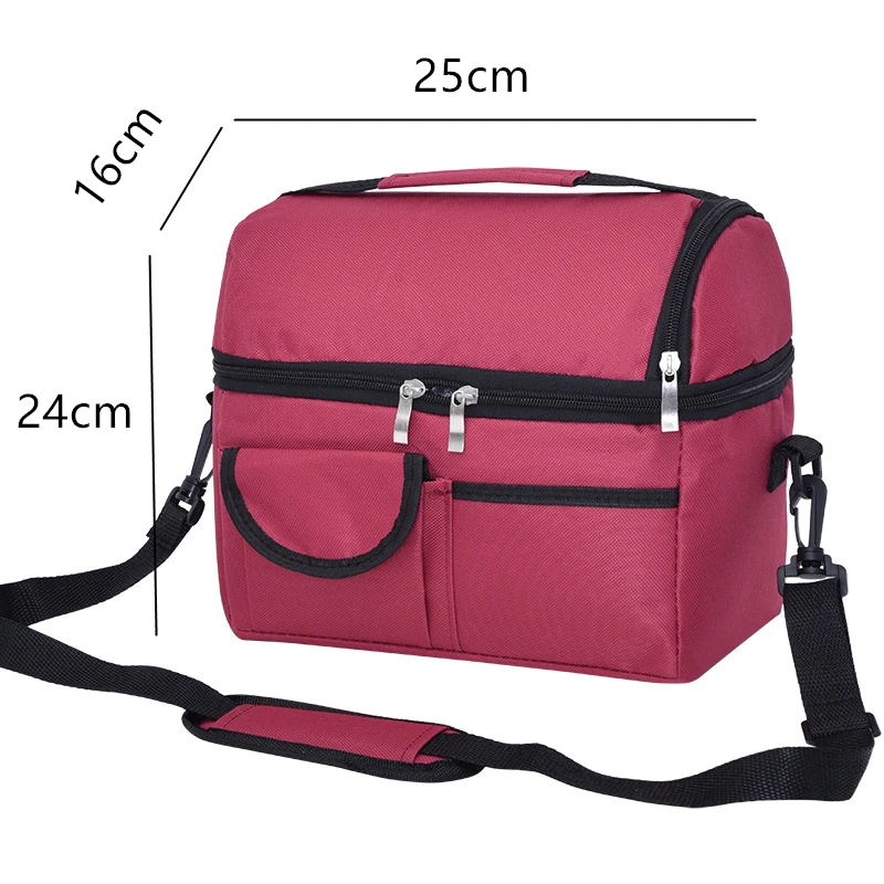 Women's Thermal Lunch Bag Fashion Large-Capacity Waterproof Women Men Work Picnic Dinner Tote Box Food Cooler Storage Handbags