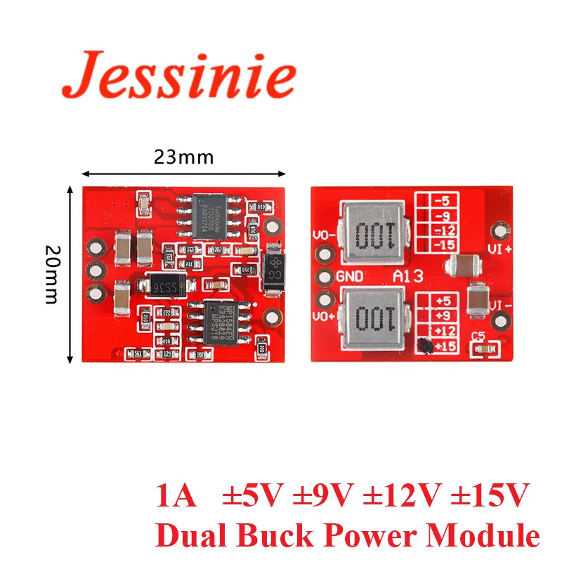 1A Podwójny moduł zasilacza DC-DC Step Down Buck Podwójne wyjście 5V 9V 12V 15V ±5V ±9V ±12V ±15V