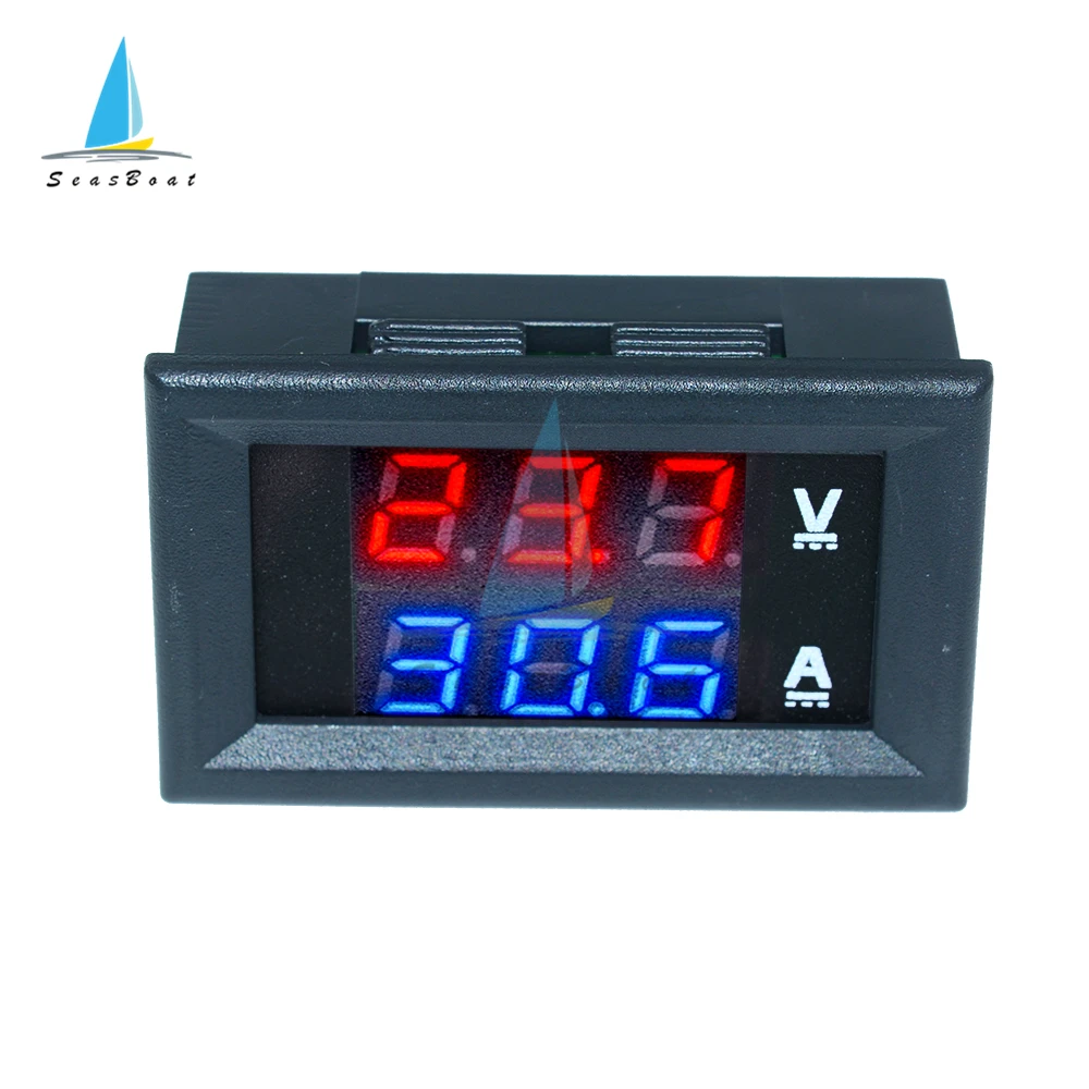 DC 100V 10A Mini Digital Voltmetro Amperometro Panel Amp Volt di Tensione di Corrente Tester Del Tester Del Rivelatore 0.56 "Dual LED display Auto Auto