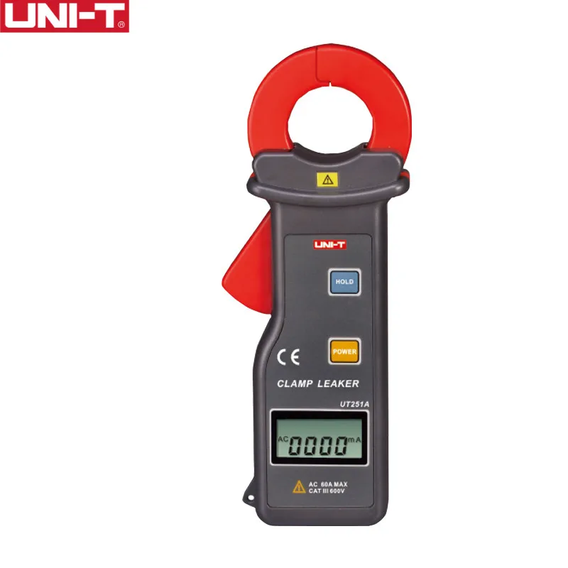 Imagem -02 - Medidor de Corrente por Vazamento Fábrica Ut251a ac Testador de Precisão de Alta Sensibilidade 600a para Motor Elétrico com Tela Lcd