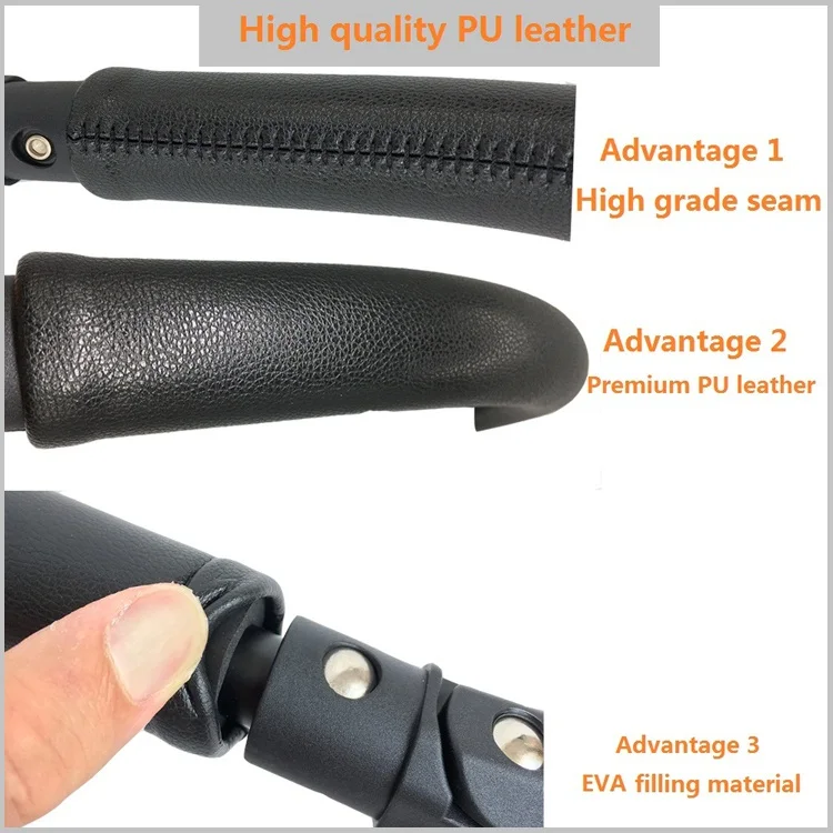 COLU KID® Baby Stroller Accessories Leather Armrest High Quality Handle Front Bumper Compatible with Babyzen Yoyo2 Yoyo Yoya