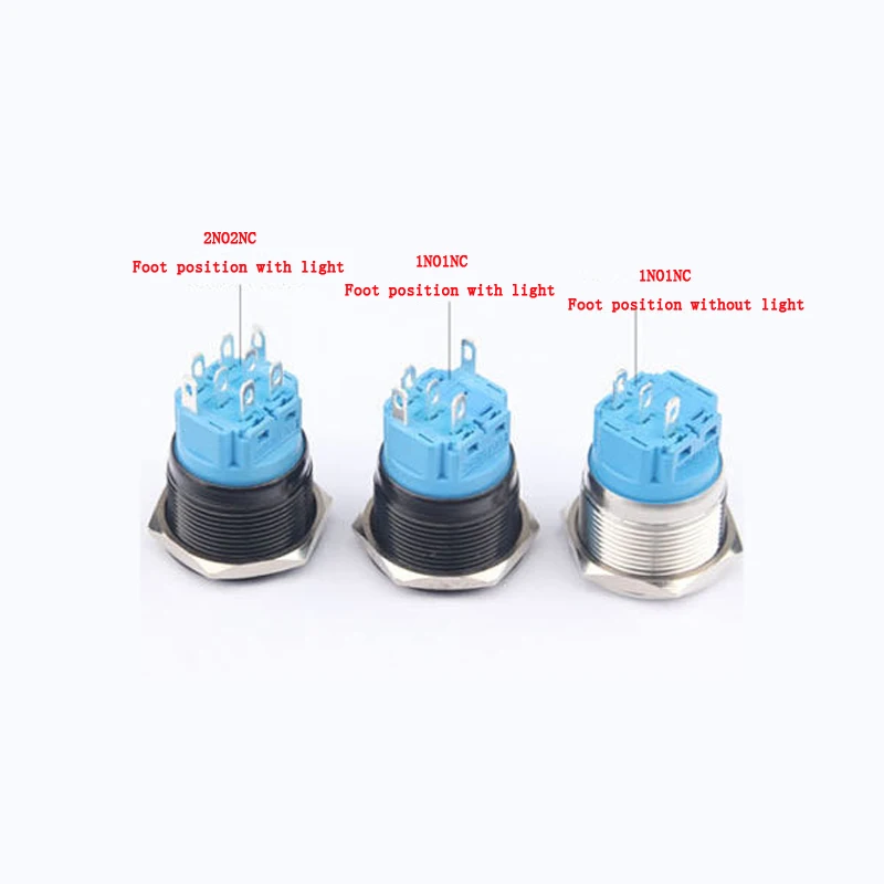 28mm Metal Push Button Switch Waterproof Latching Momentary Doorebll Horn LED Car Auto Engine Start PC Power Symbol with light