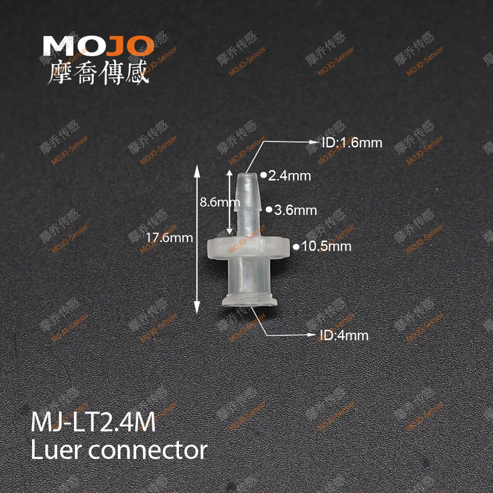 신제품 루어 테이퍼 외부 나사-내부 나사 조인트 유니온 OD:1.6-6.4mm PP 재질 파이프 조인트 100sets/pack