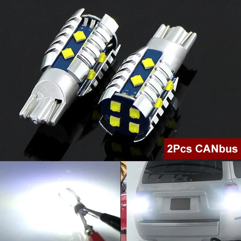 2Pcs Canbus LED Reverse Light Blub Lamp W16W T15 921  For Mercury Milan 2006-2011 Montego Mariner 2007-2011 Sable 2008-2010