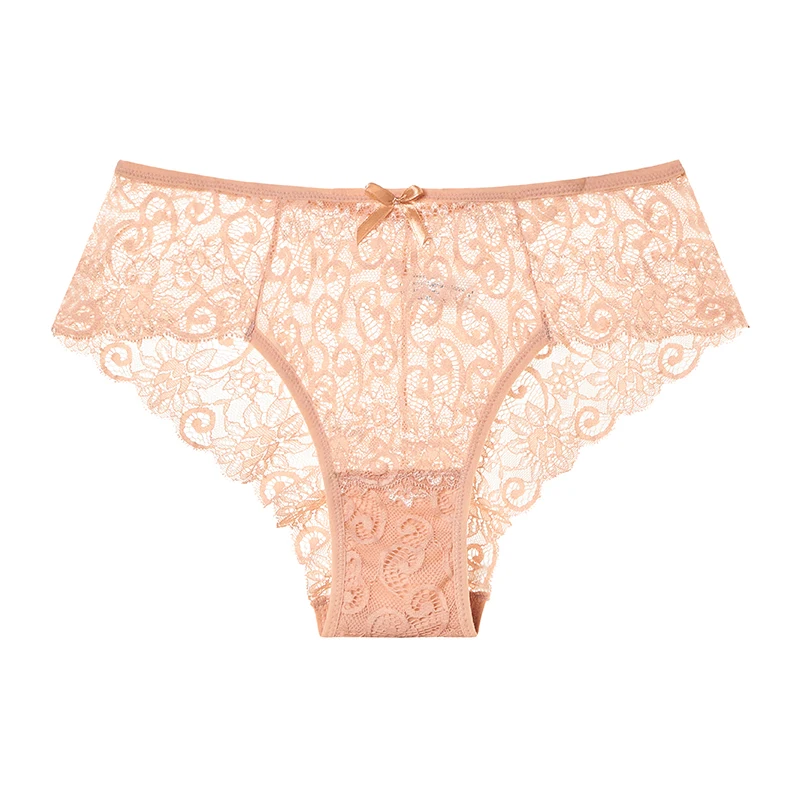 Culotte en dentelle Sexy pour femme, sous-vêtement aérée, ajouré, 1 pièce