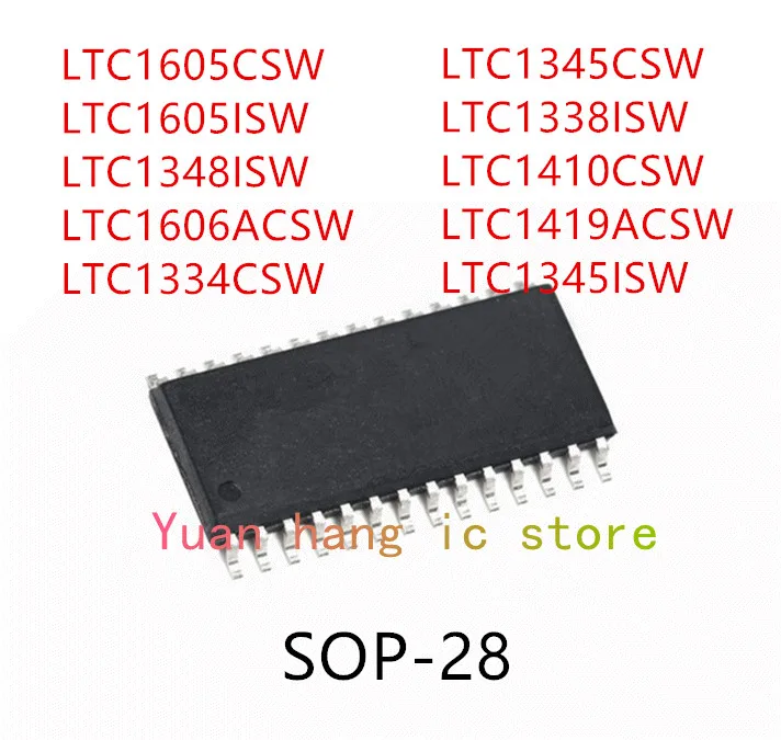 

10 шт. LTC1605CSW LTC1605ISW LTC1348ISW LTC1606ACSW LTC1334CSW LTC1345CSW LTC1338ISW LTC1410CSW LTC1419ACSW 1345isw IC