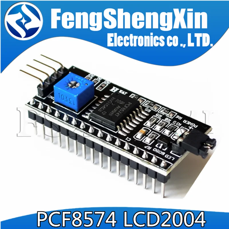 1pcs/lot IIC I2C TWI SPI Serial Interface Board Port 1602 2004 LCD LCD1602 Adapter Plate LCD Adapter Converter Module PCF8574