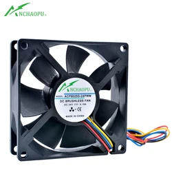ACP8025S-24PWM 8cm 80mm fan 80x80x25mm DC24V 0.15A 4 wires 4pin pwm speed control cooling fan for inverter server chassis