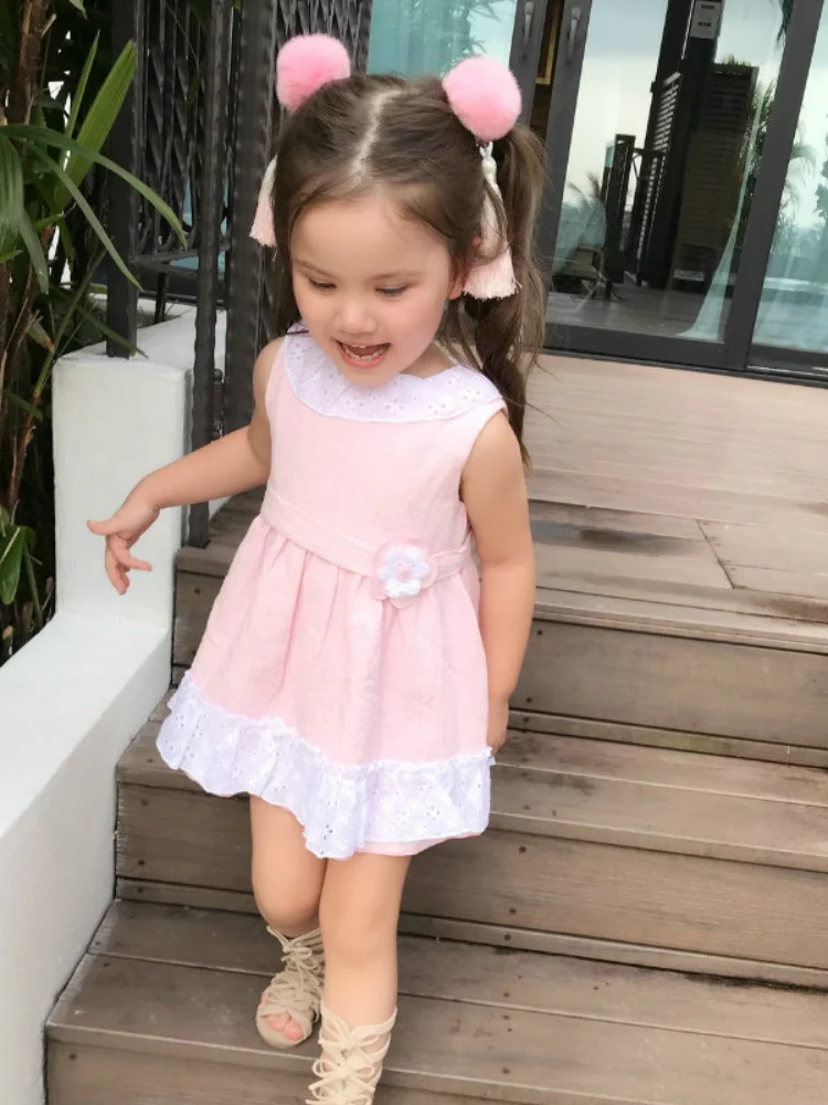

Summer Kids Clothes Baby Girls Cotton Sweet Princess Dress Spanish Children's High-quality Clothing Suits Girls Sweet Gift