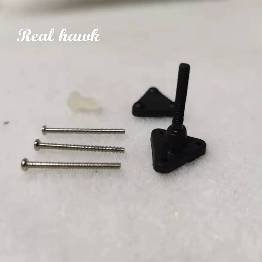 2Sets Adjustable Control Horns for RC Airplanes, Rudder Elevator Linkage System with Ball Joint - Foam/Balsa Model Accessories