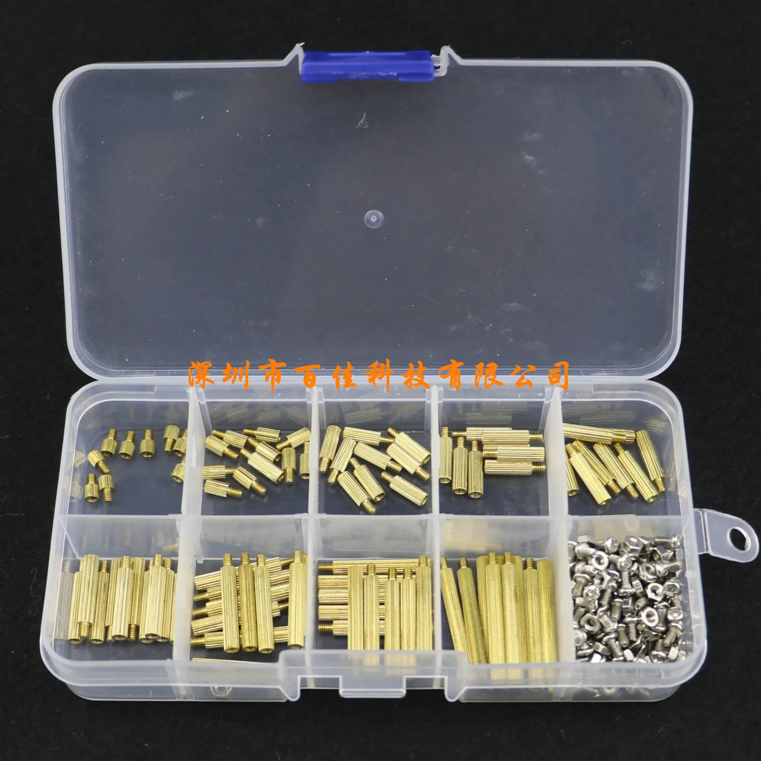 270pcs M2 stainless steel screw nut brass spacer stud combination kit