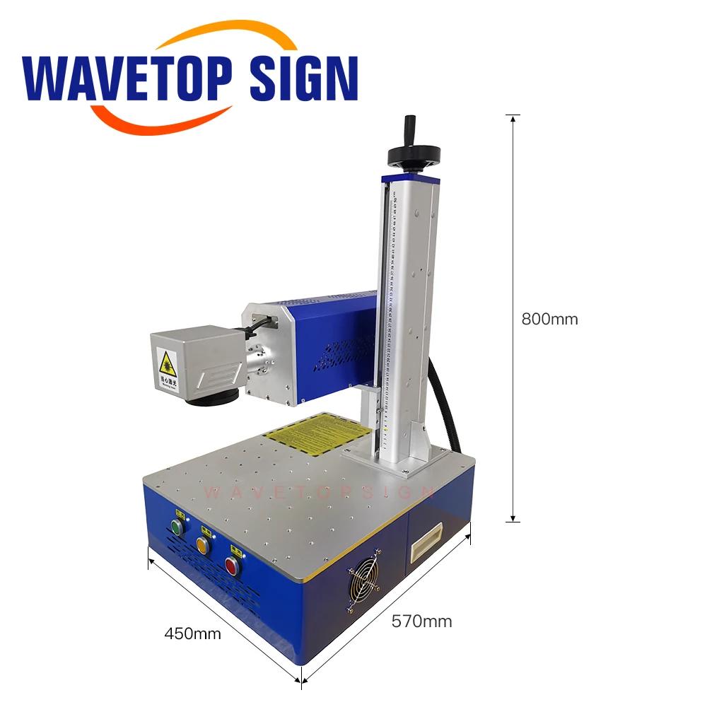 WaveTopSign Portable 10.6um Co2 Laser Marking Machine 30W Galvanometer Aperture 10mm Lens 210x210mm