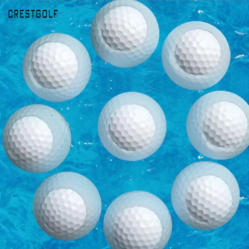 CRESTGOLF 5pcs/ Pack Floating Golf Balls Water Golf Pelotas Balle De Golf Practice Balls 2 Layer Floater Balls Golf Accessories