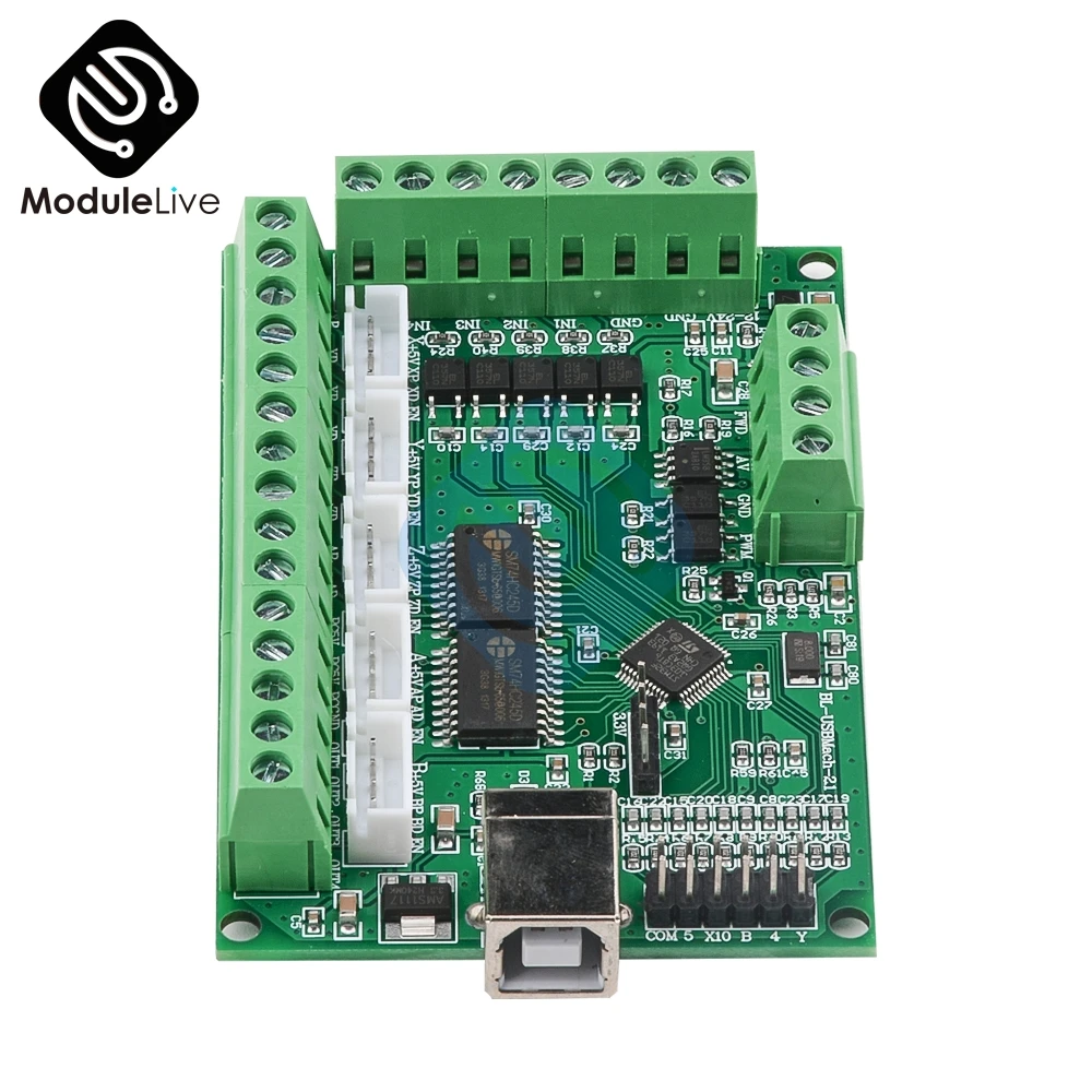 Diymore MACH3 V2.1 Five-axis Engraving Machine Motherboard CNC Motion Control Card 5-axis Stepper Motor Drive Interface Board