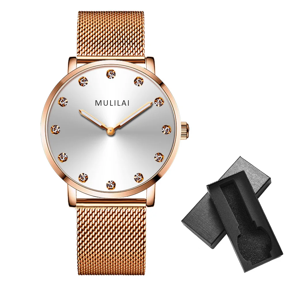 Reloj de pulsera de cuarzo para hombre, cronógrafo de marca de acero inoxidable con movimiento japonés, estilo Casual, sencillo, con diamantes, para negocios