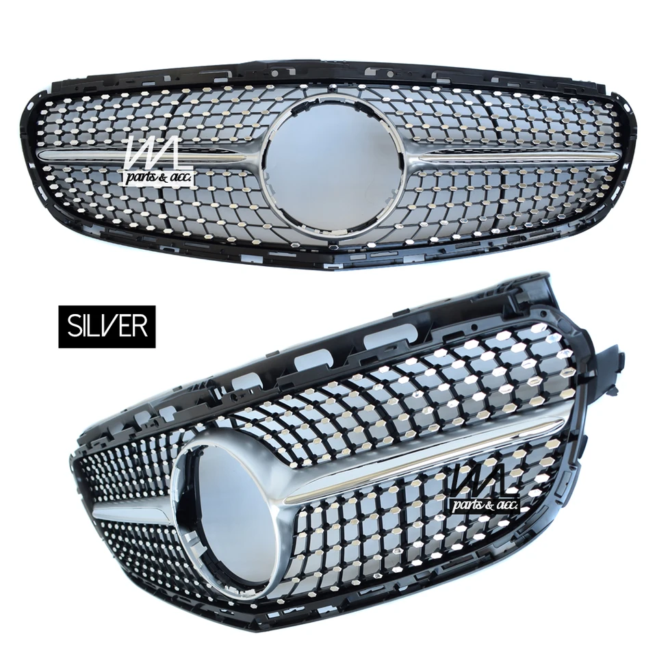 W212 Diamonds Style, Black Front Grille for Mercedes Benz E Class